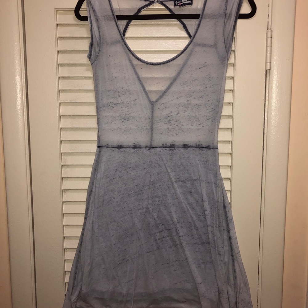 Grey skater dress